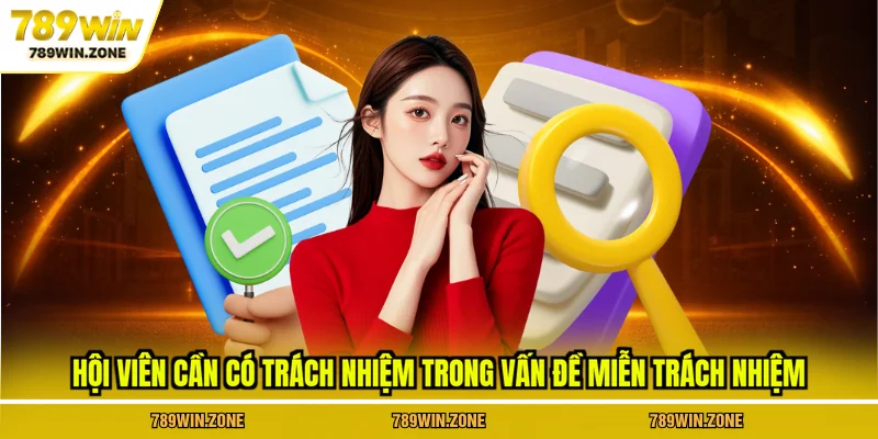 Hội viên cần có trách nhiệm trong vấn đề miễn trách nhiệm