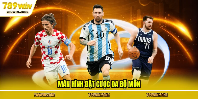 Màn hình đặt cược đa bộ môn